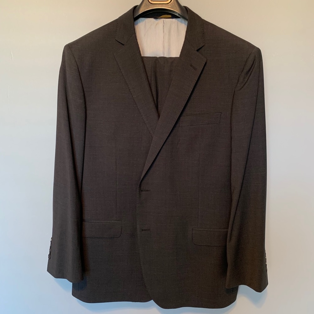 Brooks Brothers Explorer Madison Wool Suit 46R - Blue